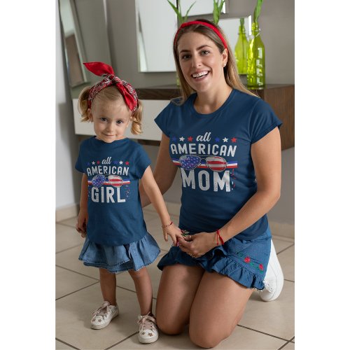 All American Mom 4th of July T_Shirt