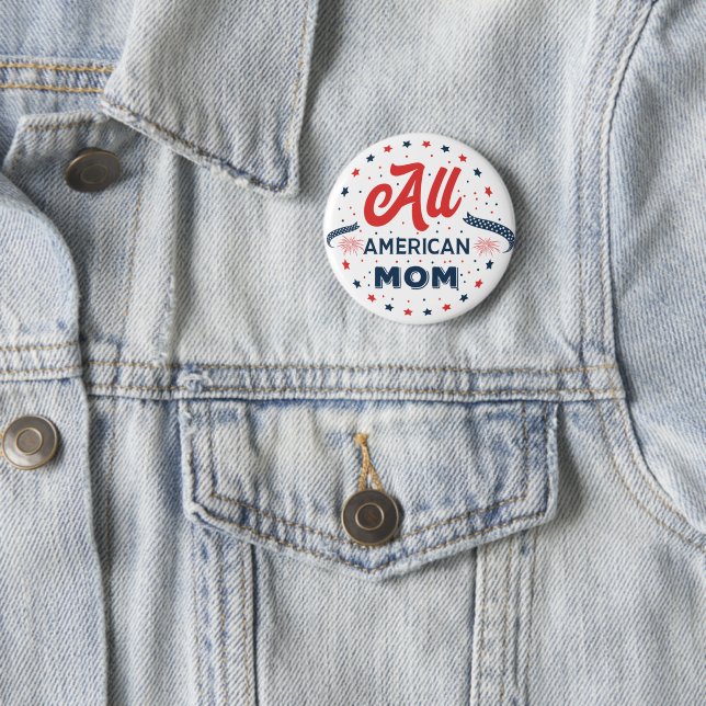 All American Mom Button (In Situ)