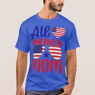 All american MOM US flag sunglasses for matching 4 T-Shirt