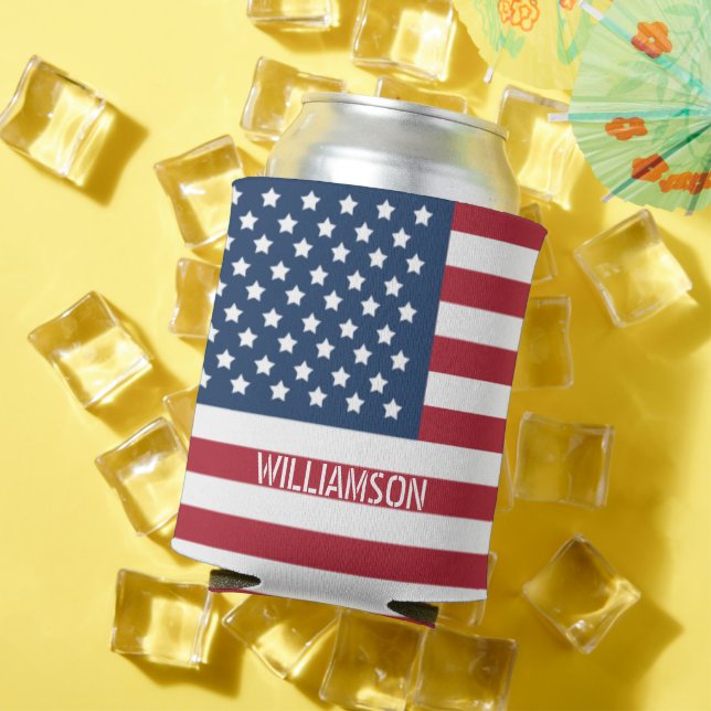 All American Monogram  Can Cooler (In Situ Summer)
