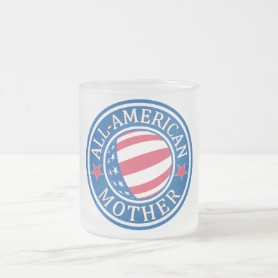All-American Mother Frosted Glass Coffee Mug