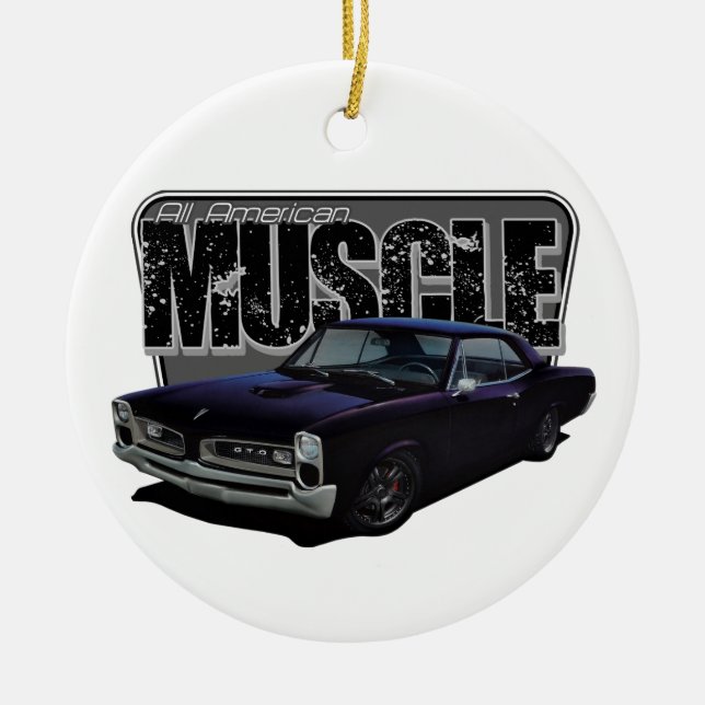 All American Muscle Ceramic Ornament (Front)