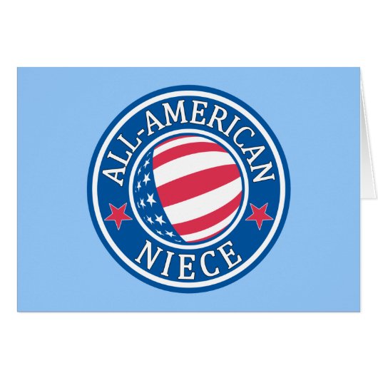 All-American Niece Cards (Front Horizontal)