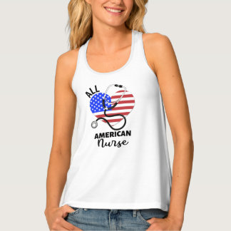 All American Nurse Tank Top