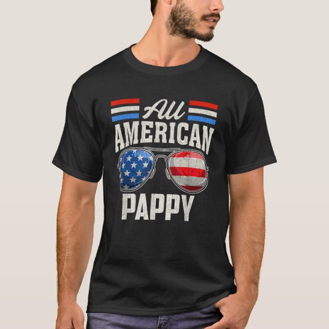All American Pappy 4th Of July Family Matching Sun T-Shirt (Front)