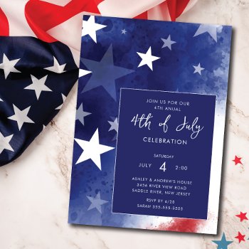 All American Party 4th Of July Invitation by invitationstop at Zazzle