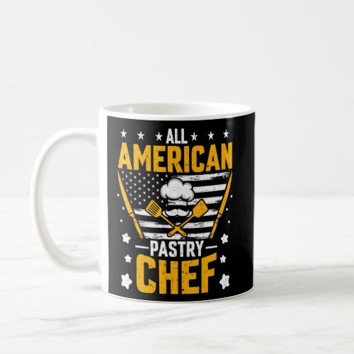 All American Pastry Chef  American Flag Pastry Che Coffee Mug