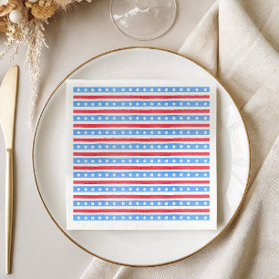 All American Patriotic 4th of July Party Napkins