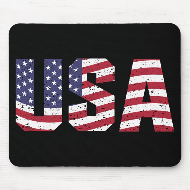 “All American” Patriotic USA Logo Mouse Pad (Front)