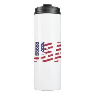 “All American” Patriotic USA Logo Thermal Tumbler