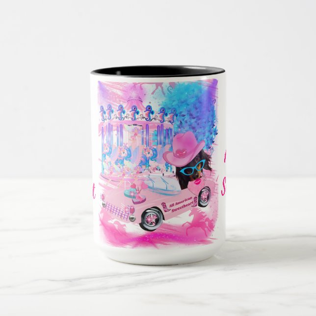 All American Sweetheart Two Tone Coffee Mug (Center)