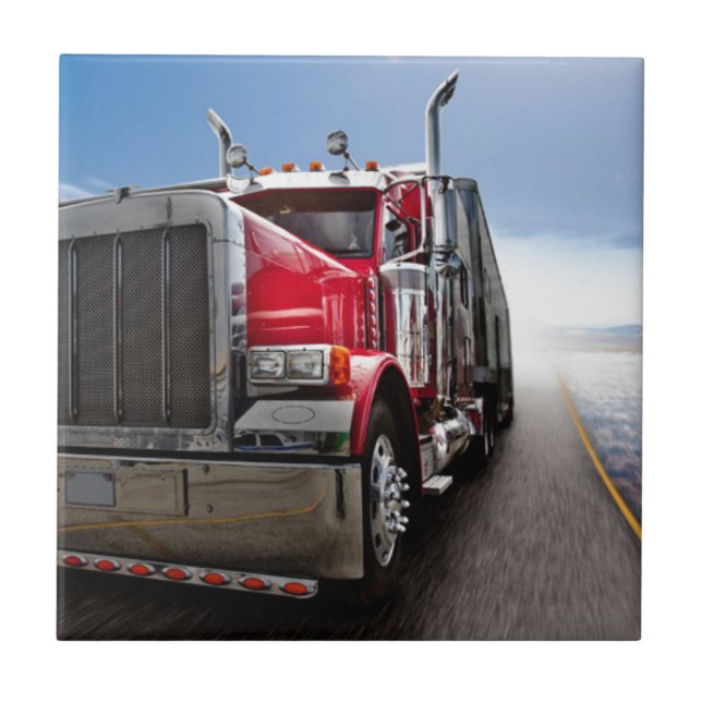 All American Trucker Ceramic Tile (Front)