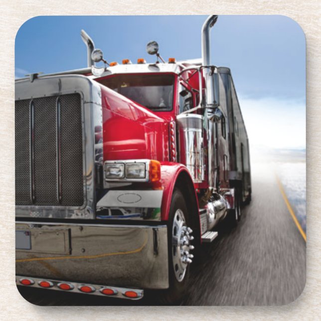 All American Trucker Drink Coaster (Front)