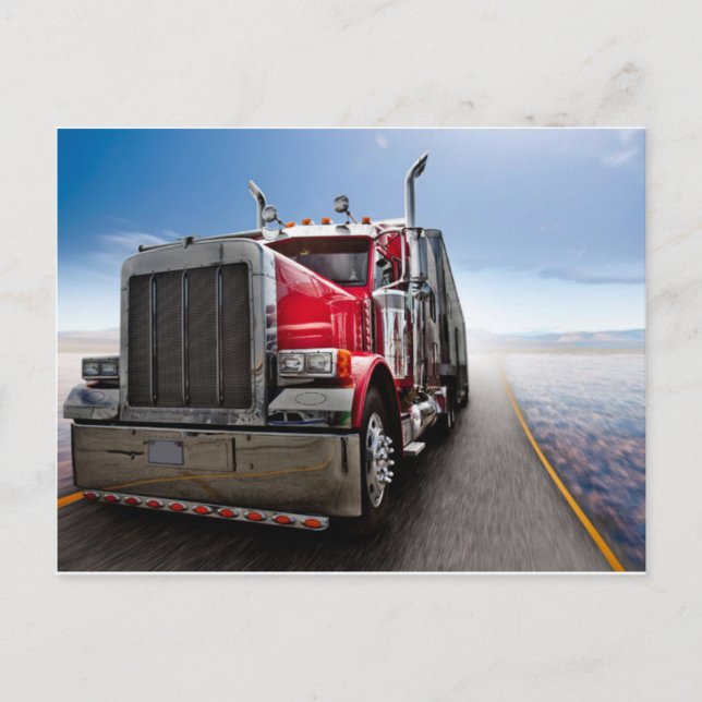All American Trucker Postcard (Front)