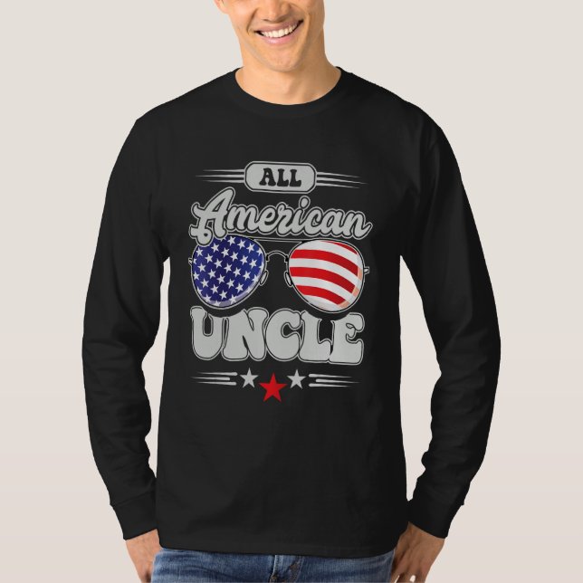 All American Uncle 4th Of July Family Matching T-Shirt (Front)