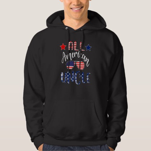All American Uncle American Flag Sunglasses Family Hoodie