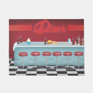 All american Vintage Diner Doormat