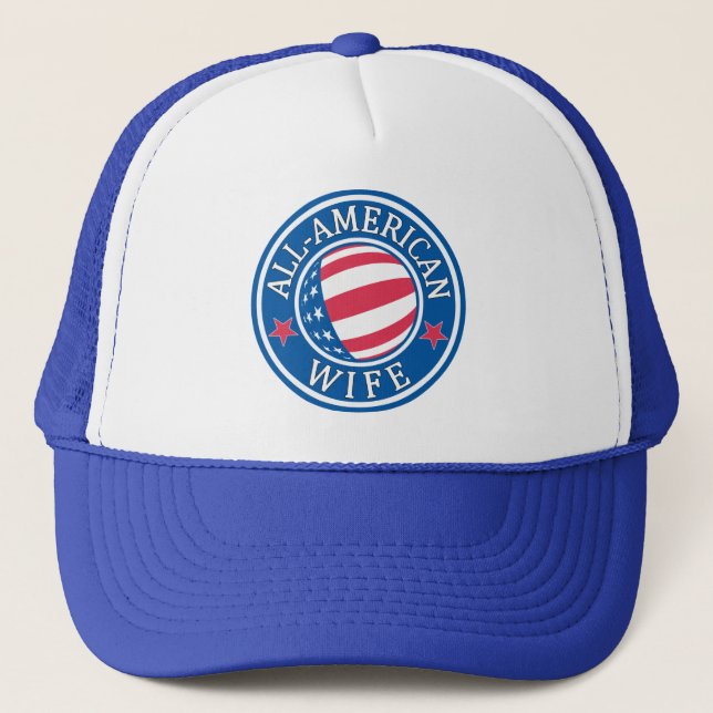 All-American Wife Trucker Hat (Front)