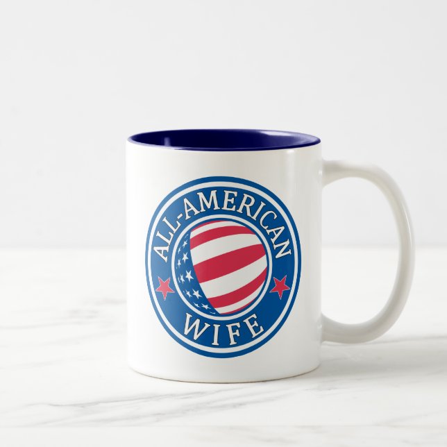 All-American Wife Two-Tone Coffee Mug (Right)