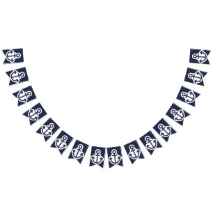 All Anchors Nautical Bunting Bunting Flags