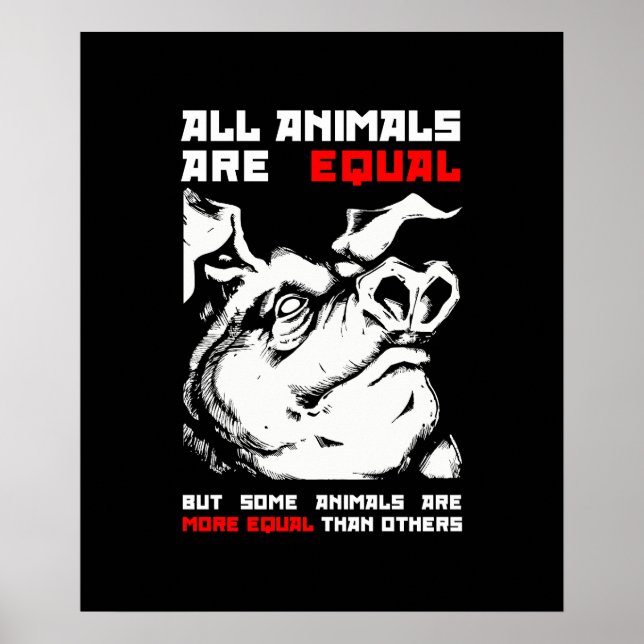 All animals are equal 1 poster (Front)