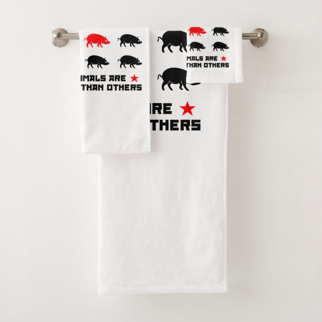 All animals are equal 2 bath towel set (Insitu)