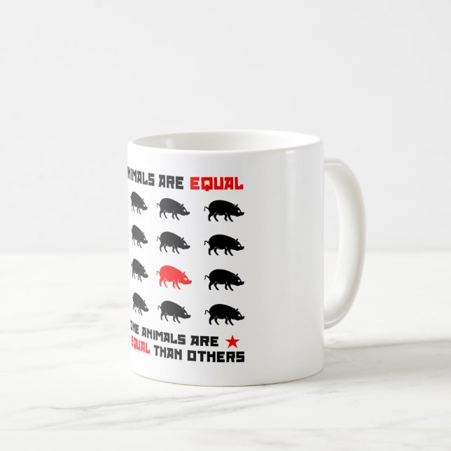 All animals are equal 2 coffee mug (Front Right)