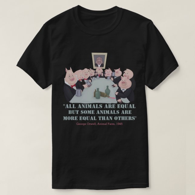 All Animals Are Equal T-Shirt (Design Front)