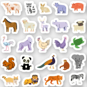 All Animals Sticker Pack for kids 