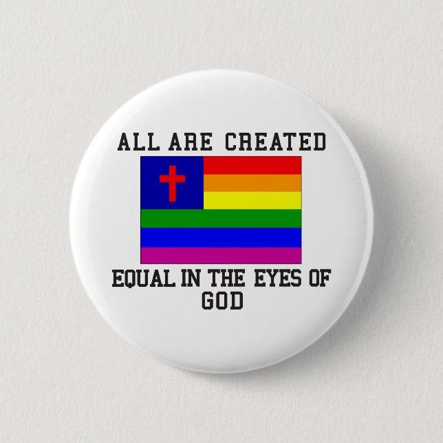 All are Created Equal Button (Front)