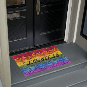 All are WELCOME here! Door Mat