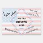 All Are Welcome Here Yard Sign at Zazzle