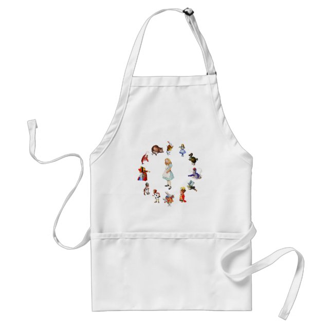 All Around Alice In Wonderland Adult Apron (Front)