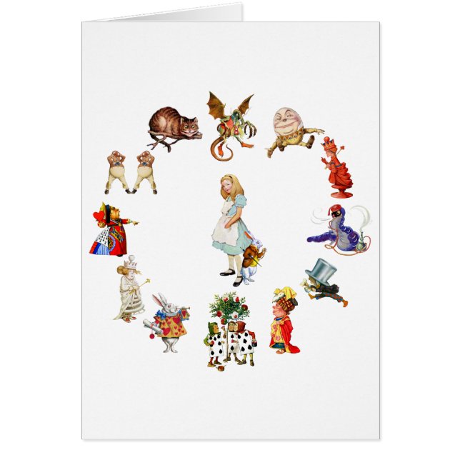 All Around Alice in Wonderland Cards (Front)