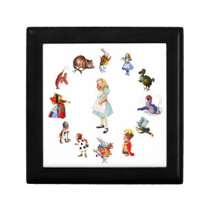 All Around Alice In Wonderland Keepsake Box