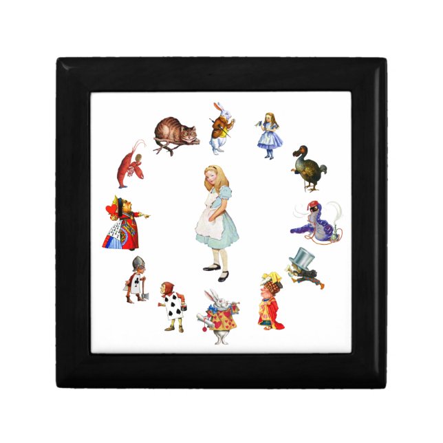 All Around Alice In Wonderland Keepsake Box (Front)