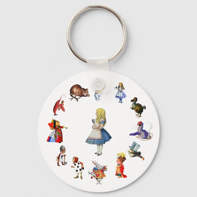 ALL AROUND ALICE IN WONDERLAND KEYCHAIN (Front)