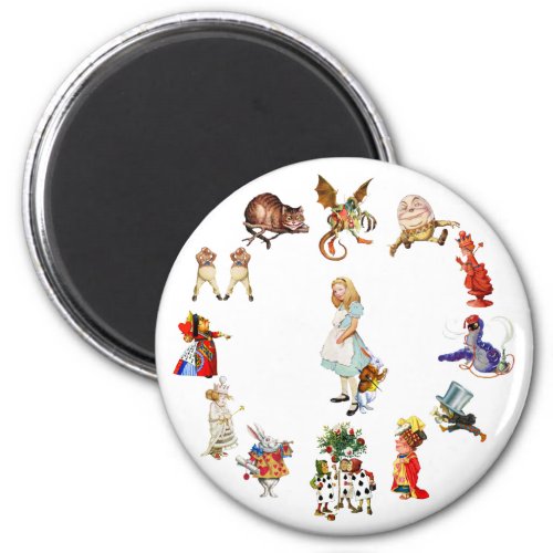 All Around Alice in Wonderland Magnet