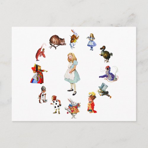 All Around Alice in Wonderland Postcard
