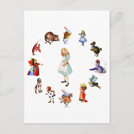 All Around Alice In Wonderland Postcard