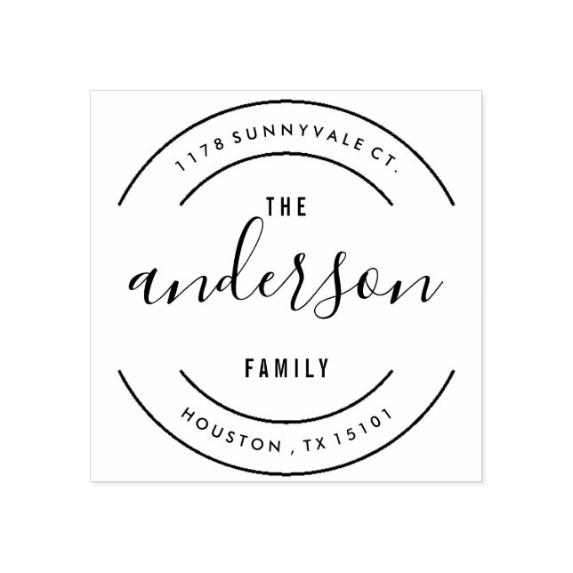 All Around Family Return Address Stamp (Imprint)