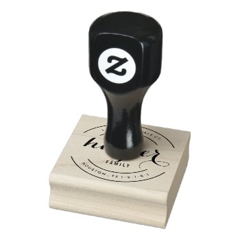 All Around Family Return Address Stamp by blush_printables at Zazzle