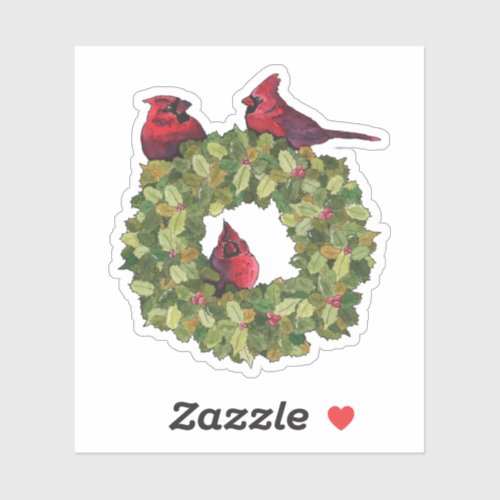 All Around the Christmas Wreath Sticker