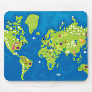All Around the World Mouse Pad
