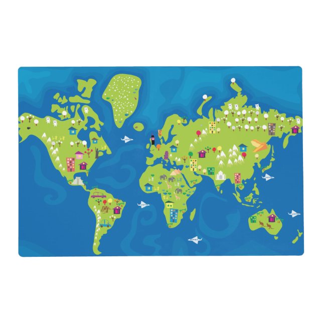 All Around the World Placemat (Front)