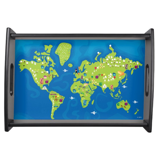 All Around the World Serving Tray (Front)