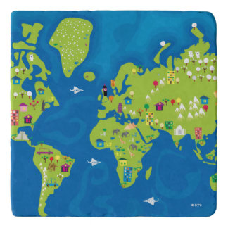 All Around the World Trivet
