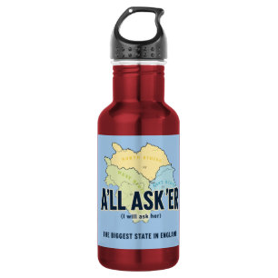 A'll Asker – Yorkshire's Biggest State Stainless Steel Water Bottle