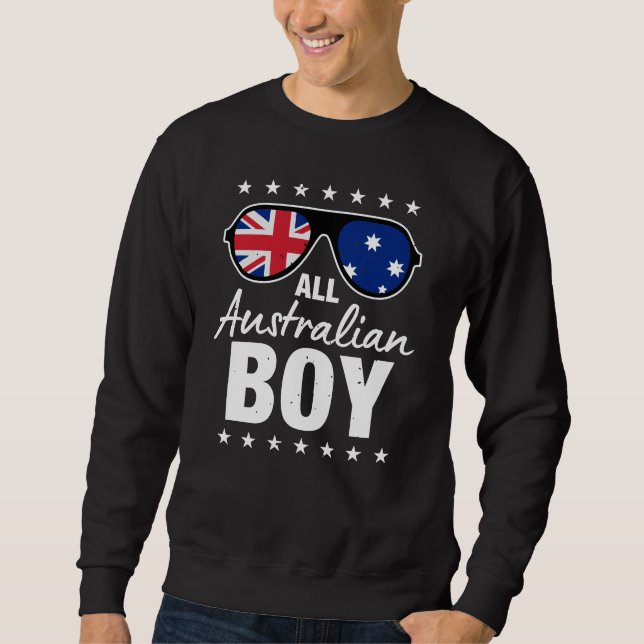 All Australian Boy Patriotic Australia Men Gifts Sweatshirt (Front)