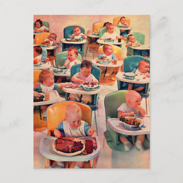 all baby restaurant postcard (Front)